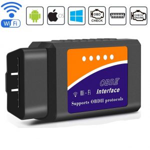 BANIGIPA Improved Version Car WiFi OBD2 Scanner OBD II Scan Code Reader Check Engine Light Diagnostic Tool for iOS & Android Supports Torque Pro, OBD Fusion, Car Auto Doctor APP, Fit Most Vehicles